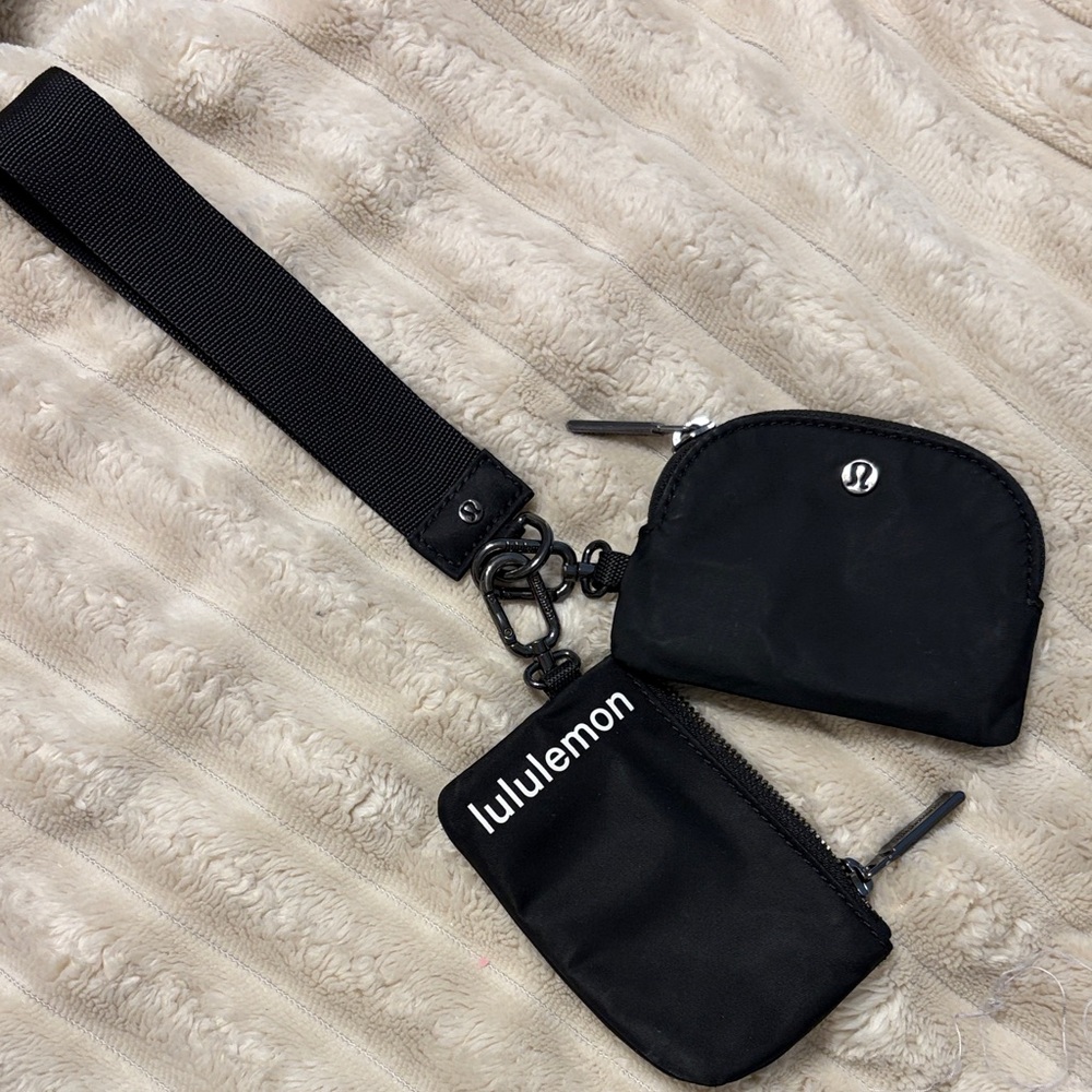 lululemon athletica Black Wristlet Set
